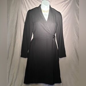 Jones New York Black Long Sleeve Dress